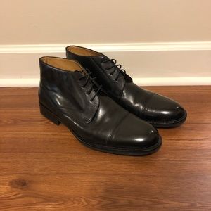 Johnston & Murphy black chukka boots NWOT